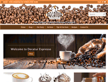 Tablet Screenshot of decaturespresso.com